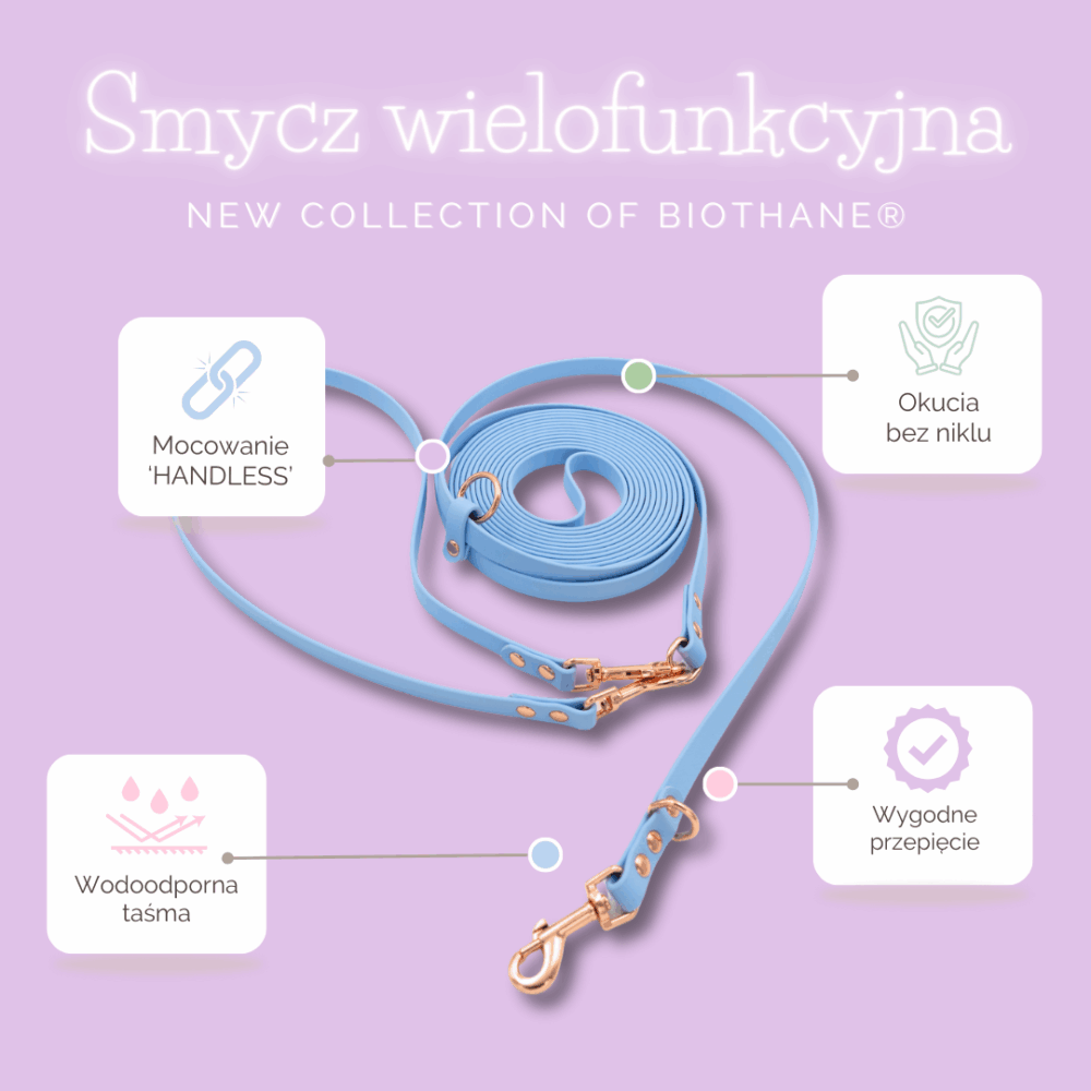 smycz wielofunkcyjna biothane