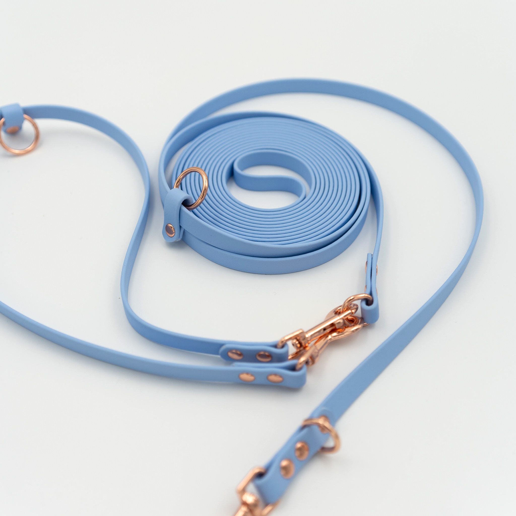 smycz wielofunkcyjna biothane 5m niebieska